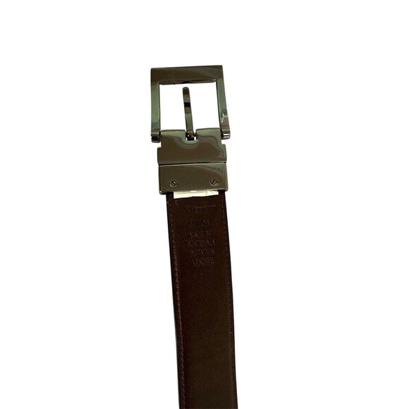 TAED Men's Reversible Belt Size 42 Black‎ & Brown – Silver Tone Buckle Business - Picture 3 of 6